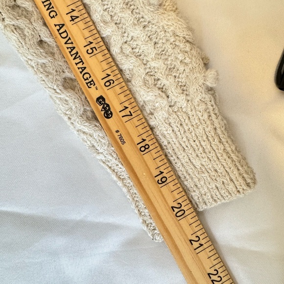 Isabel Marant Textured Knit Alpaca Wool Sweater in Cream Quiet Luxury Designer - Picture 9 of 11